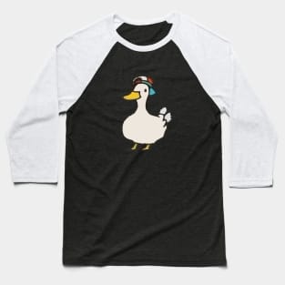 duck with cap , cool duck , handdrawn Baseball T-Shirt